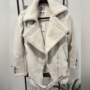 Walter Baker Women's Cream Teddy Jacket